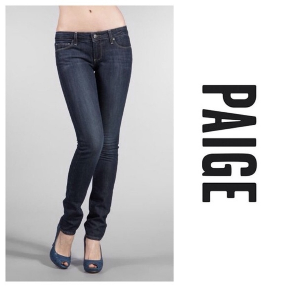 FREE❣️👖 PAIGE Blue Heights Low Rise Skinny jeans 💙🆓🆓🆓FREE WITH $25 BUNDLE❣️